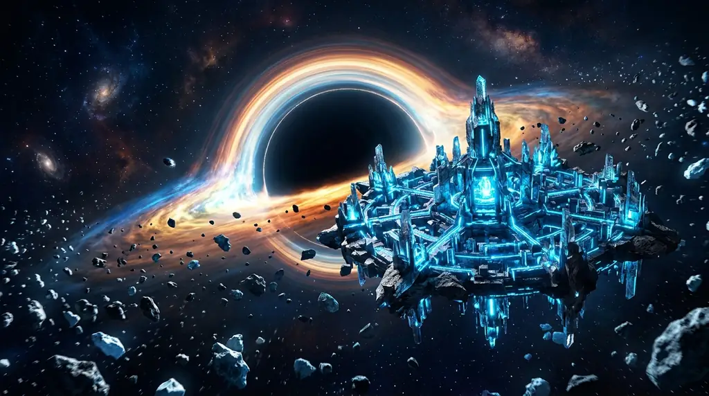 Crystalline void-station